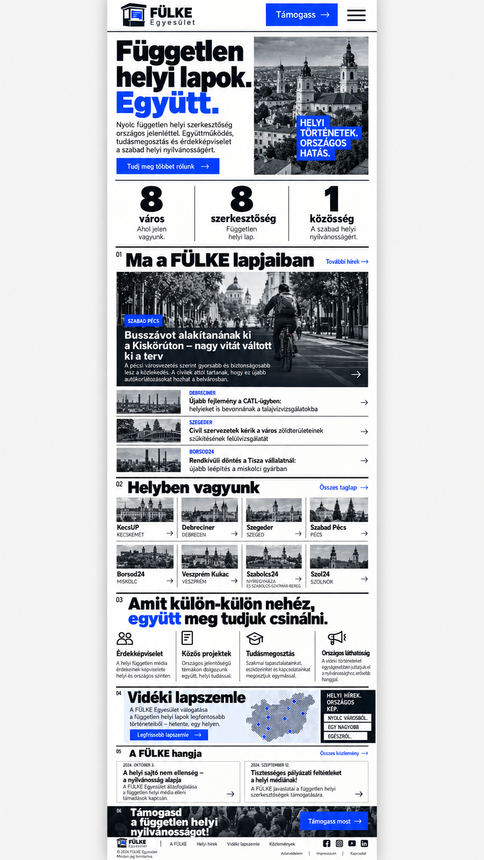 Fülke Egyesület mobil grafikai terv
